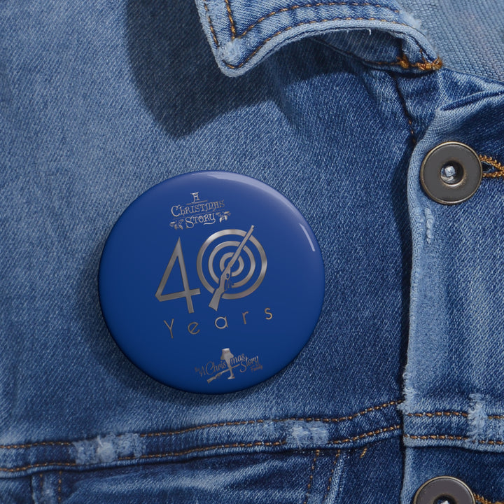 A Christmas Story "40th Anniversary Silver Bullseye" Pin Buttons