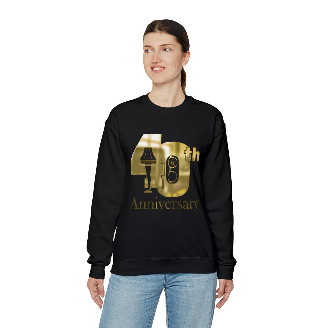 A Christmas Story "Inner Circle Gold 40th Anniversary Glasses Logo" Unisex Heavy Blend™ Crewneck Sweatshirt