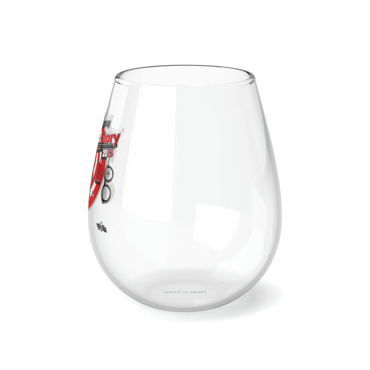 A Christmas Story "40th Anniversary Hanging Icons" Stemless Wine Glass, 11.75oz