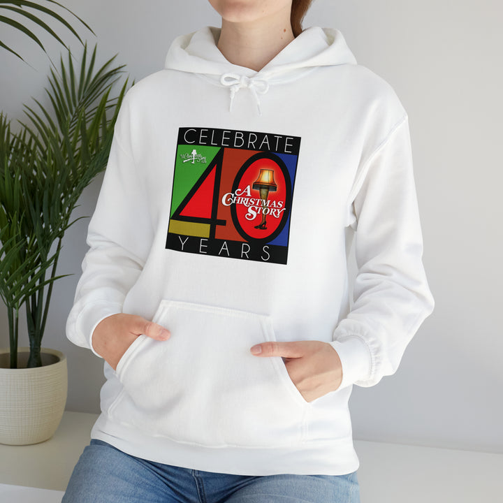 A Christmas Story "40th Anniversary Leg Lamp Stained Glass" Hooded Sweatshirt