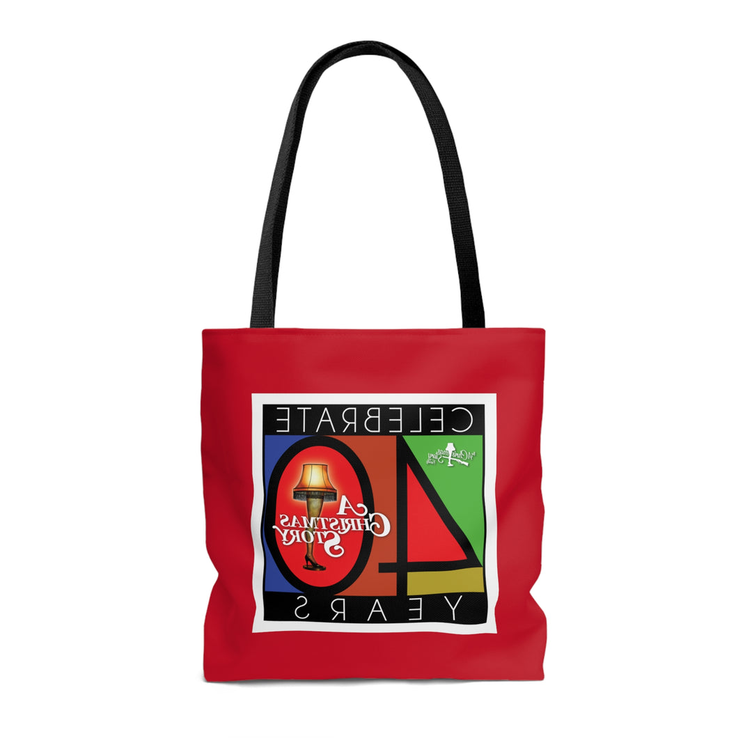 A Christmas Story "40th Anniversary Leg Lamp Stained Glass" AOP Tote Bag