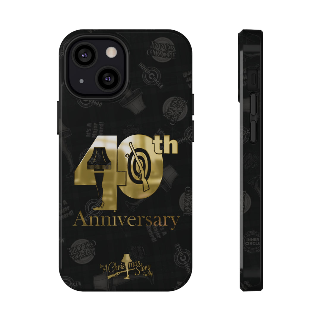 A Christmas Story Family "Inner Circle 40th Anniversary Gold BB Gun Logo" Pattern Impact-Resistant Cases