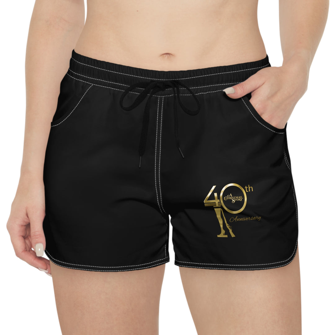 A Christmas Story "Inner Circle Gold 40th Anniversary Logo" Women's Casual Shorts (AOP)