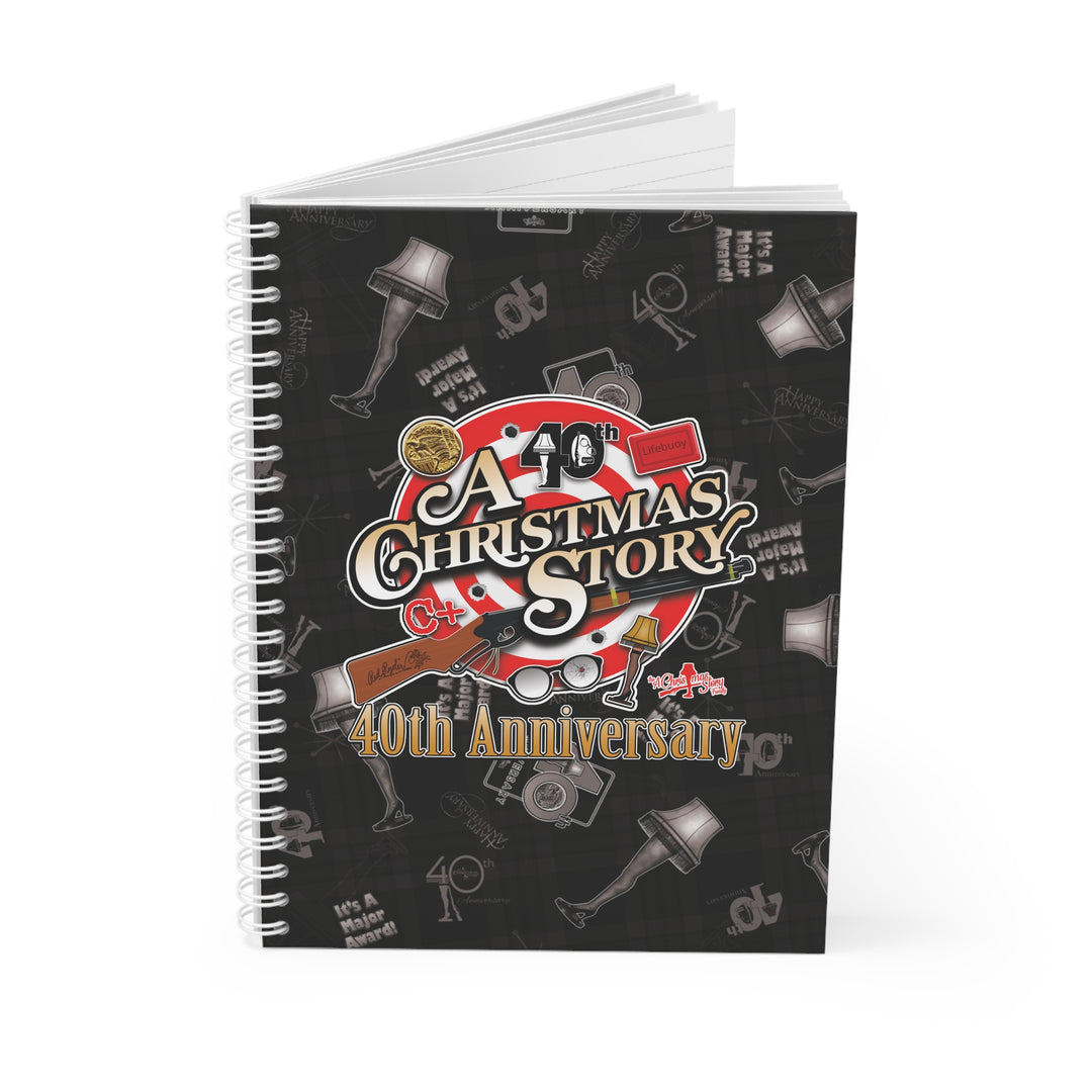 A Christmas Story "40th Anniversary Bullseye" Spiral Notebook Custom Design