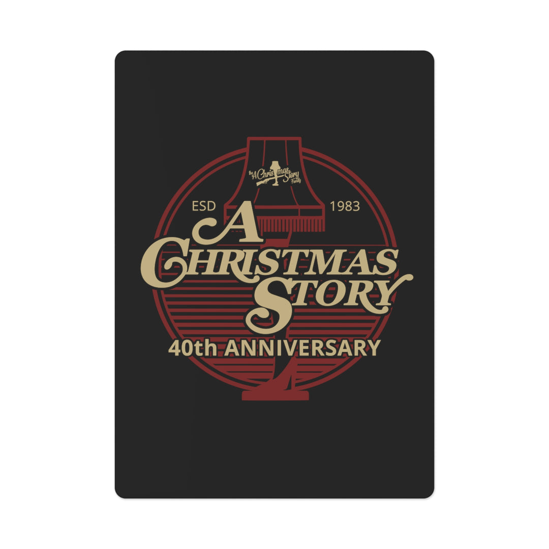 A Christmas Story "40th Anniversary Leg Lamp Background" Poker Cards