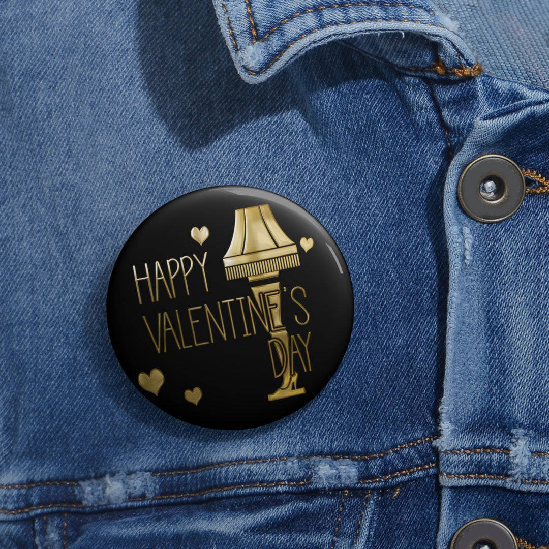 "A Christmas Story VIP Inner Circle Valentine's Leg Lamp" Pin Buttons
