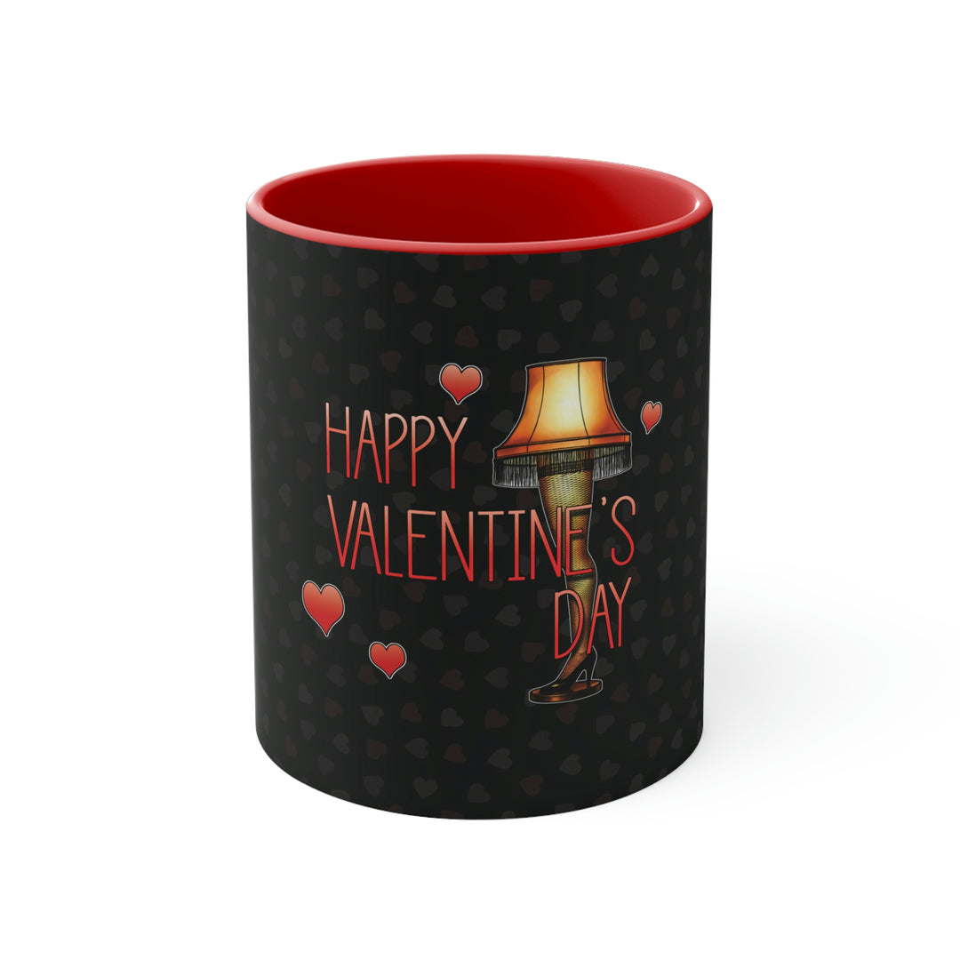 "A Christmas Story Valentine's Day Leg Lamp" Dual-Toned Ceramic Mug