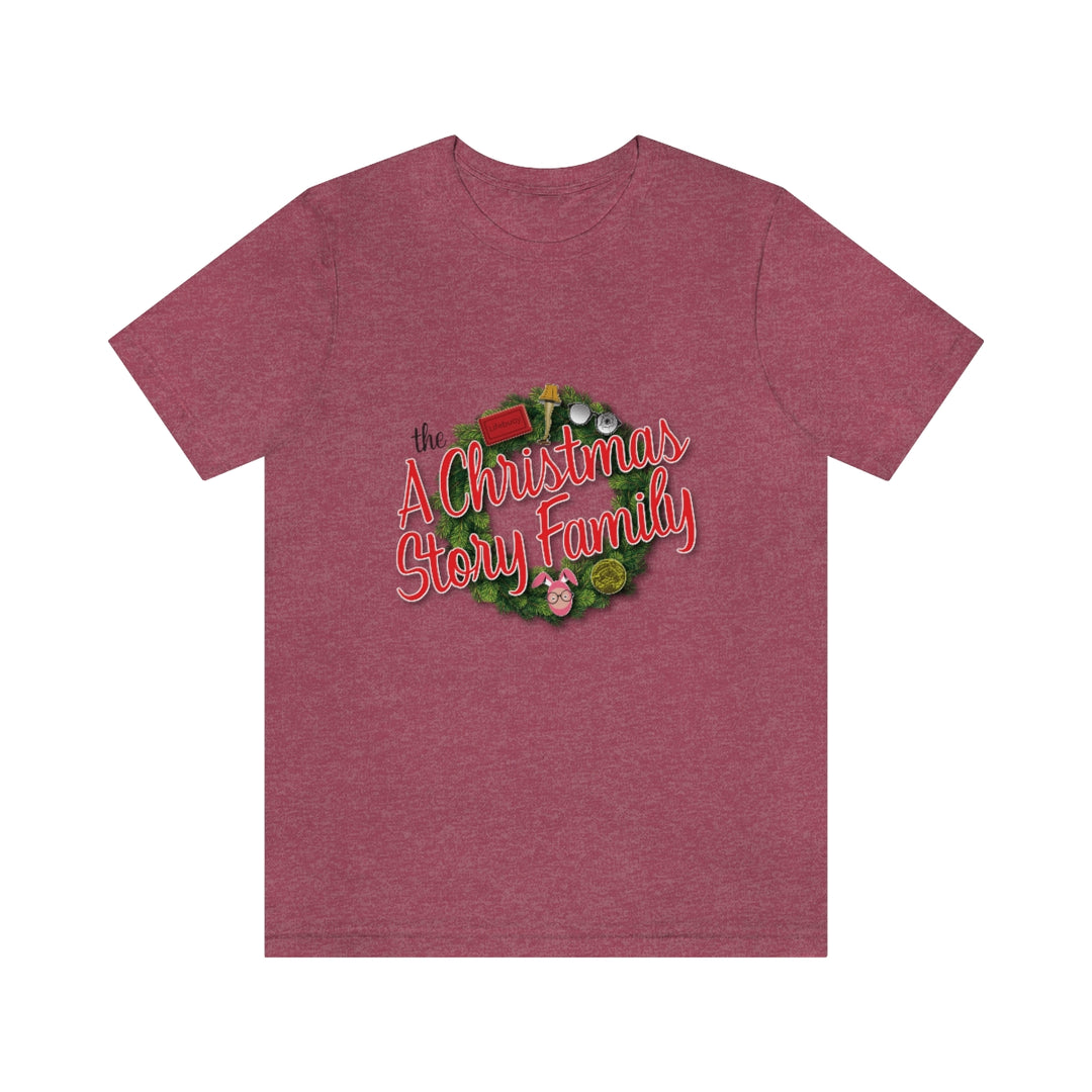 A Christmas Story "The Family Logo Wreath" Unisex soft short sleeve t-shirt