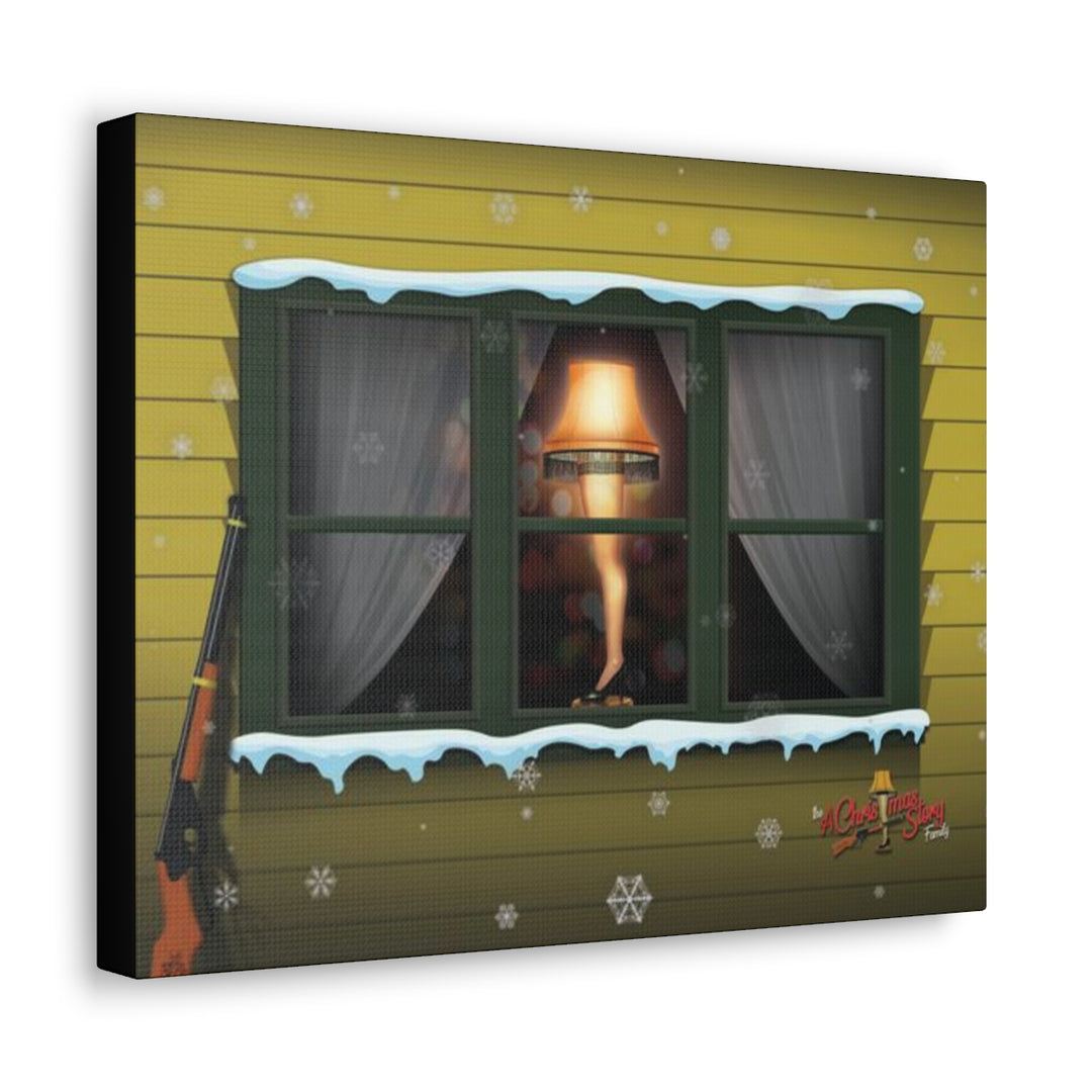A Christmas Story "Indescribably Beautiful Leg Lamp" 11x14 Artist-Grade Gallery Wrap Canas Print