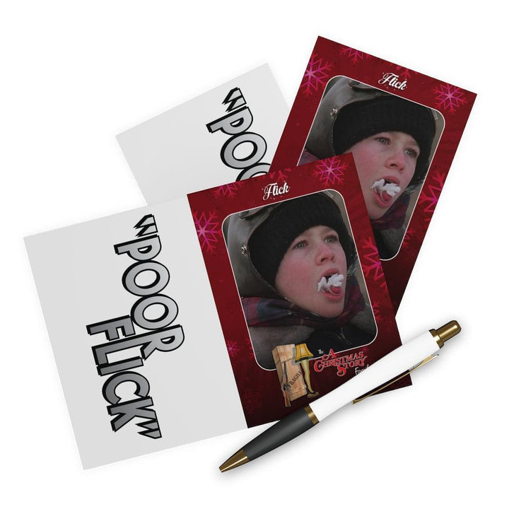 Flick With A Broken Tongue (Tee Hee Hee) Greeting Cards (5 pcs Envelopes Included). Original Art by Artist "Richard Trebus"