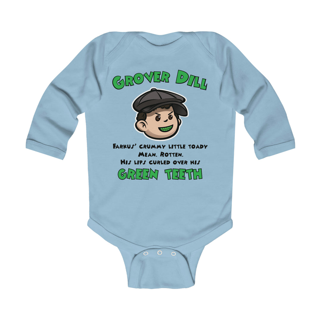 A Christmas Story "Grover Dill's Green Teeth" Infant Long Sleeve Bodysuit