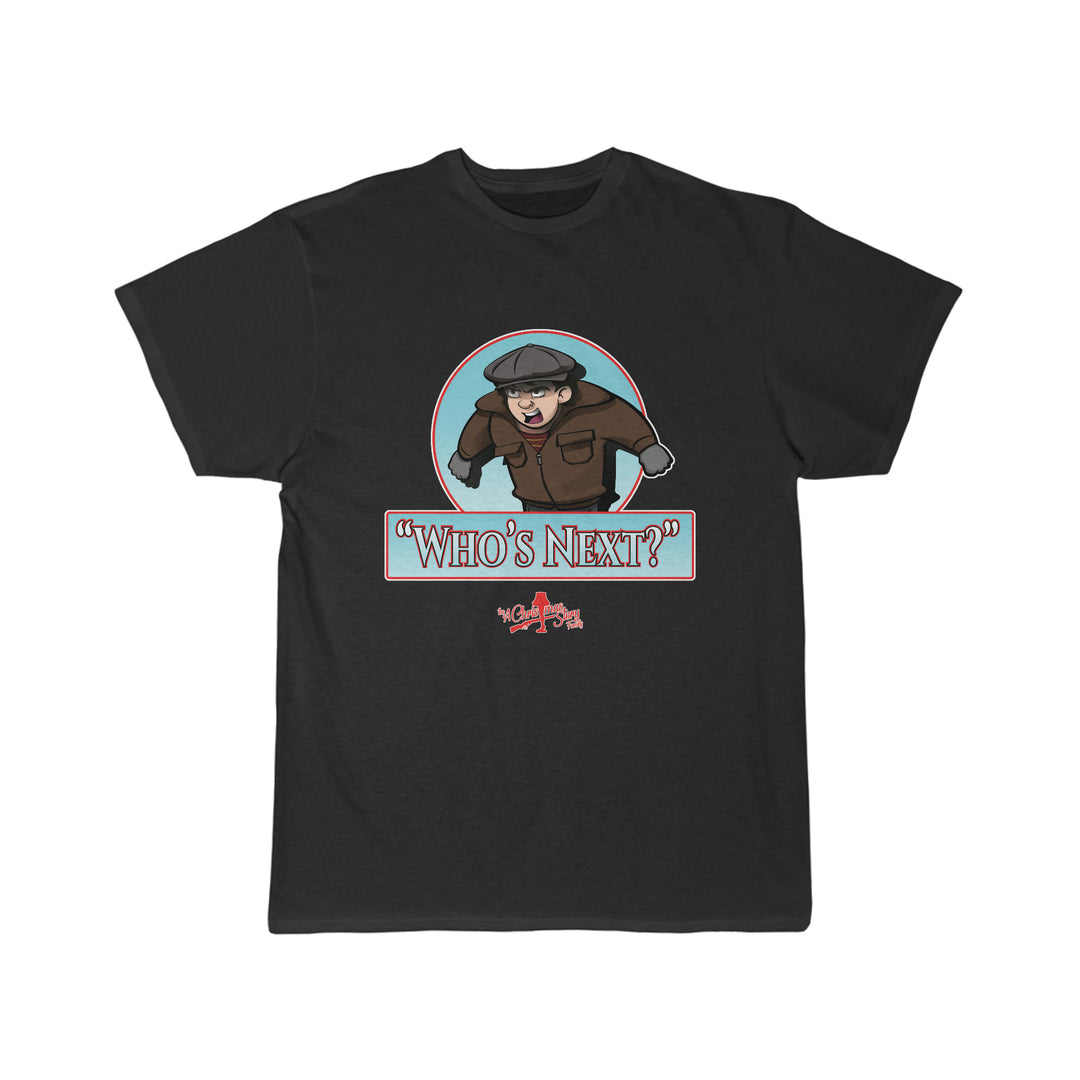 A Christmas Story (For A Limited Time) $20 t-shirt ACSF "Who's Next?" Men's Short Sleeve Tee