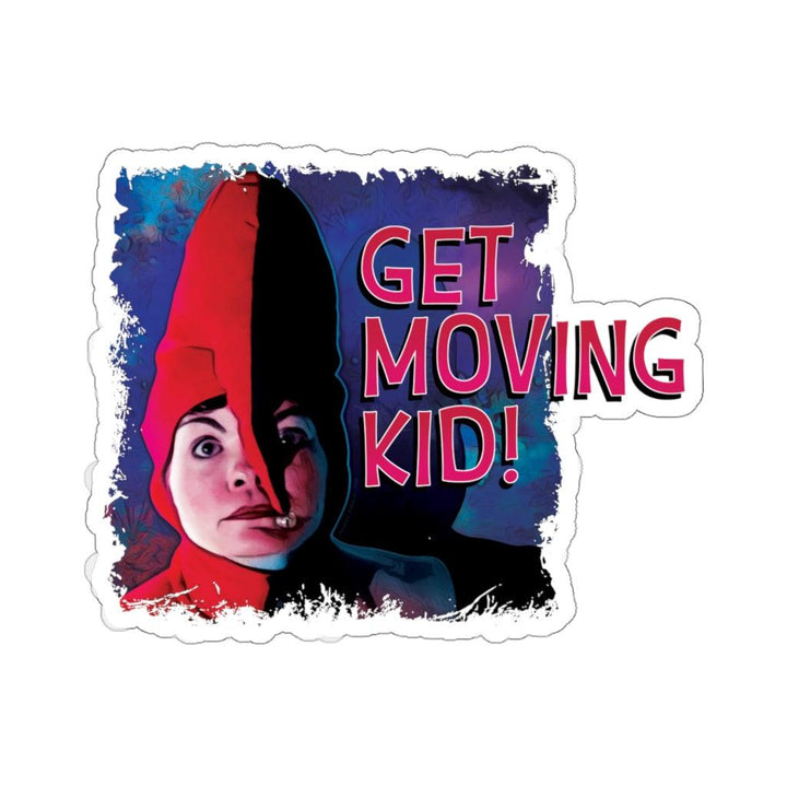 Female Elf "Get Moving Kid" Sticker