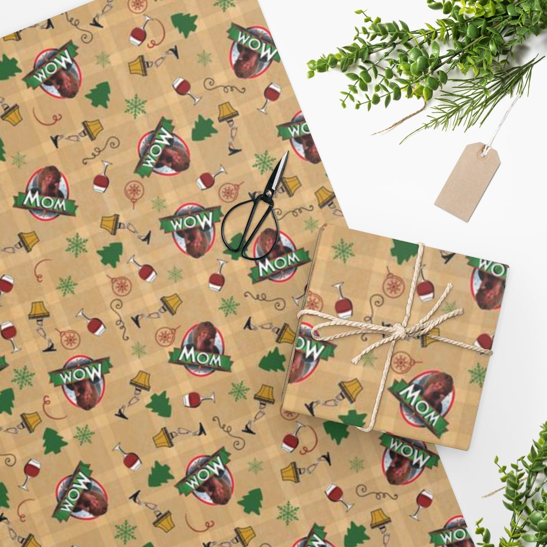 A Christmas Story Mom is The Most Wonderful Special Occasion Gift Wrapping Paper, Two Sizes