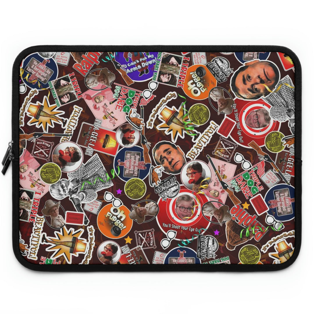 A Christmas Story Family Surprise Collage Laptop Sleeve