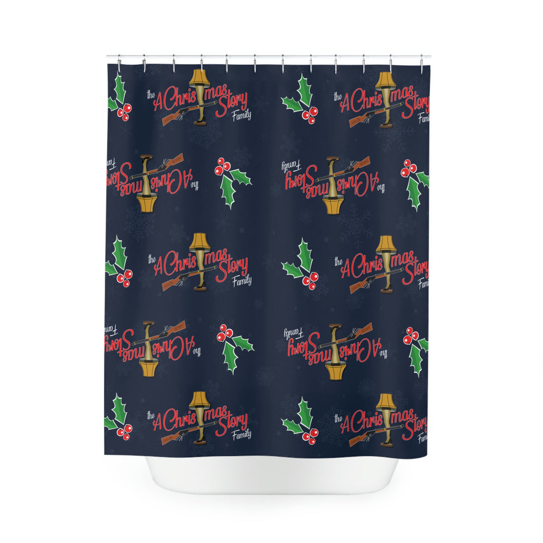 A Christmas Story "Logo Pattern" Polyester Shower Curtain