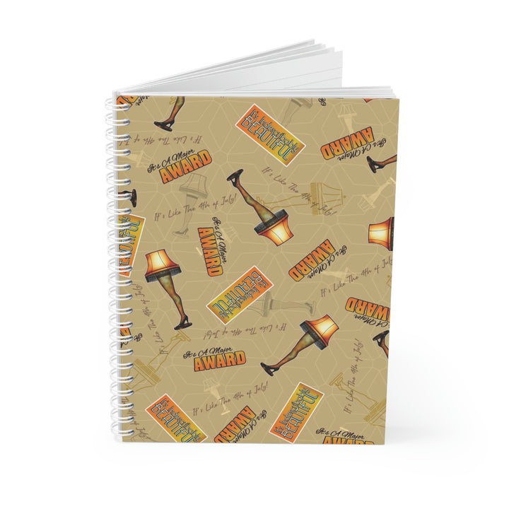 A Christmas Story "Leg Lamp Collage" Spiral Notebook Custom Design