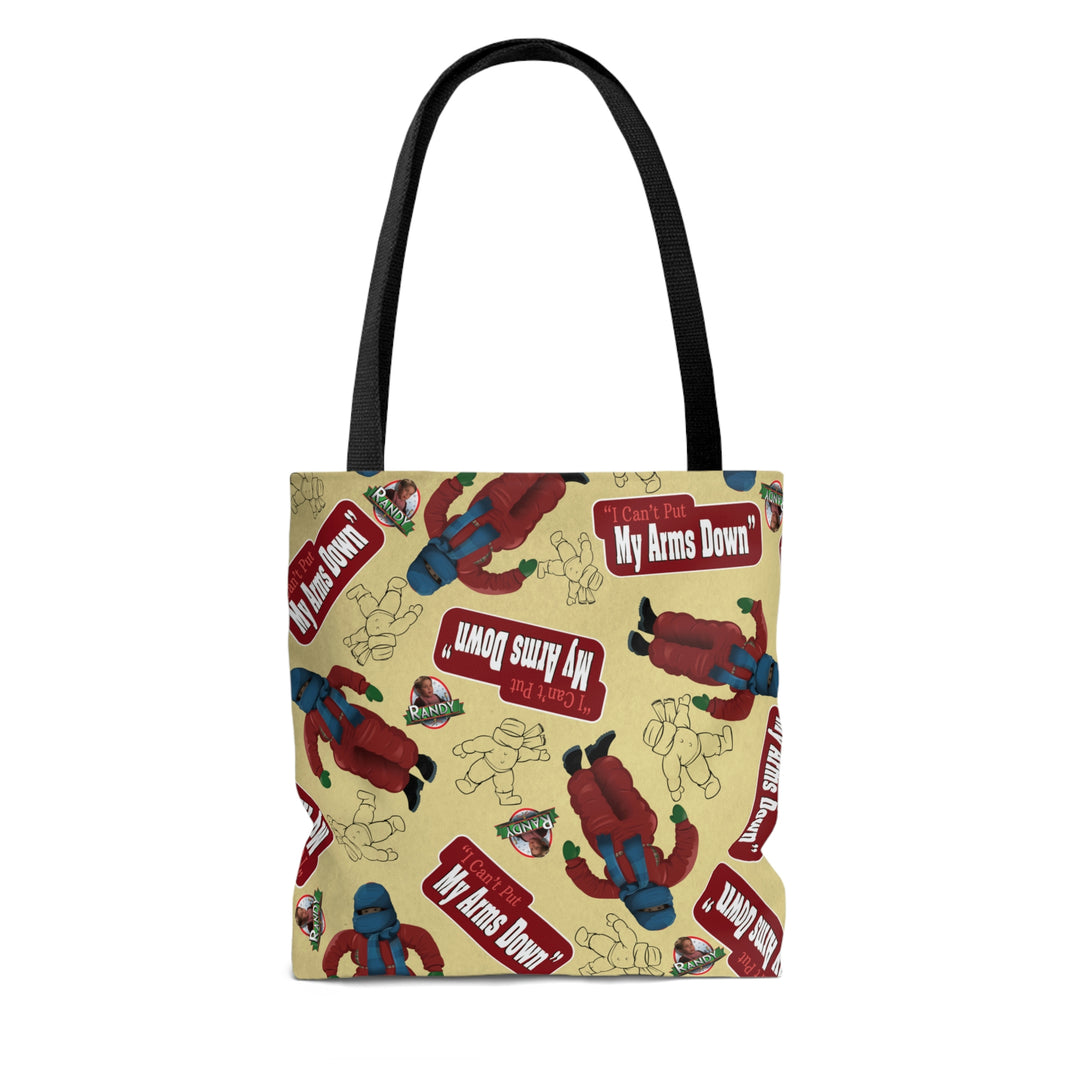 A Christmas Story "I Can't Put My Arms Down! Pattern" AOP Tote Bag
