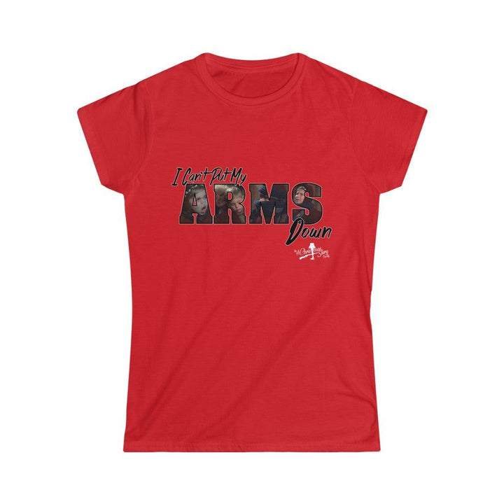 ACSF "Can't Put My Arms Down Letter Montage" Women's Short Sleeve Tee