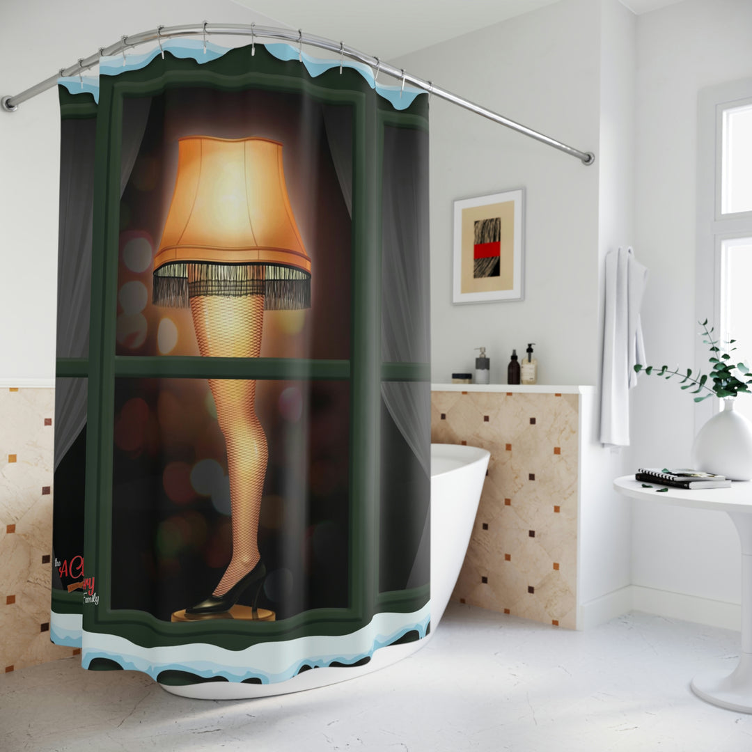 A Christmas Story "Major Award in Window" Polyester Shower Curtain