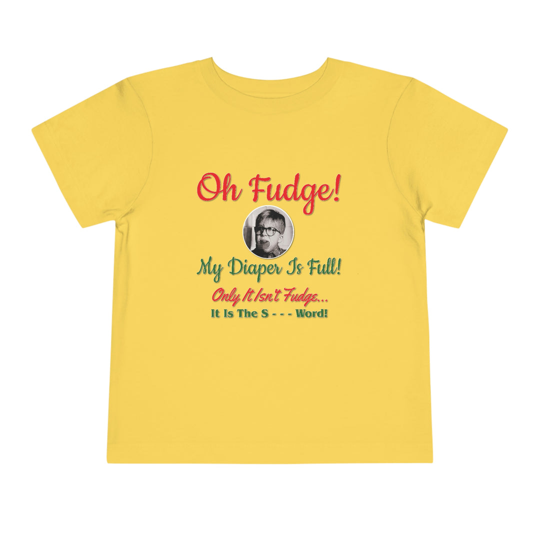 A Christmas Story "Oh Fudge" Toddler Short Sleeve Tee