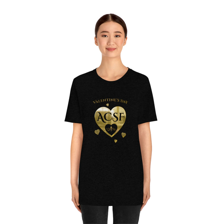 A Christmas Story "Inner Circle ACSF Valentine's Day Hearts" Dual Seamed, Ribbed Cotton T-Shirt