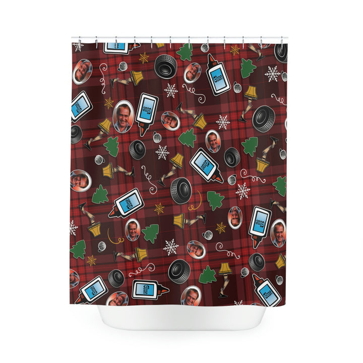 A Christmas Story "You Used Up All The Glue On Purpose" Polyester Shower Curtain