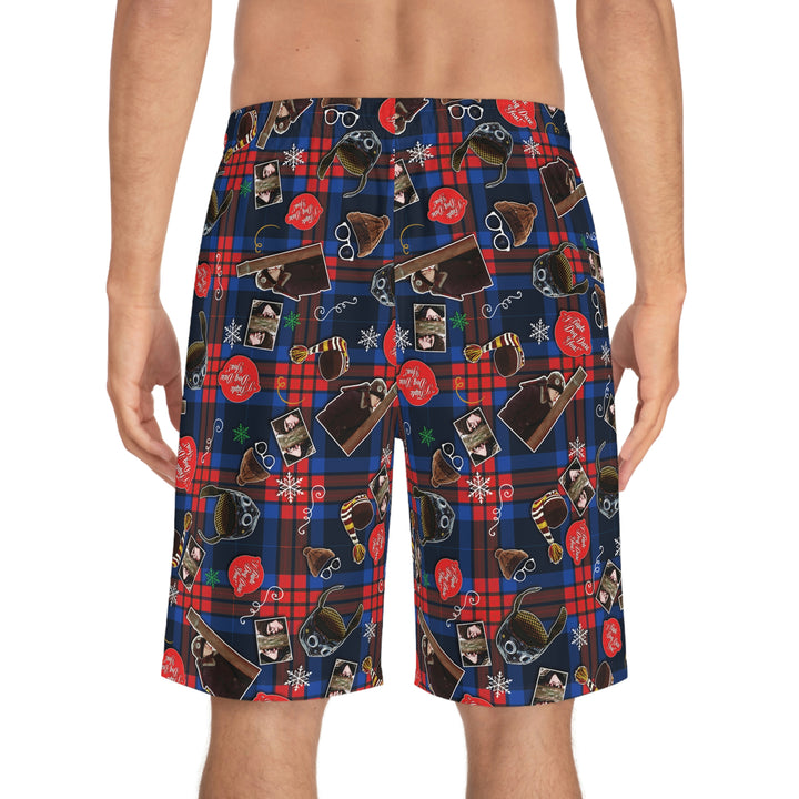 A Christmas Story "Triple Dog Dare!" Men's Board Shorts (AOP)