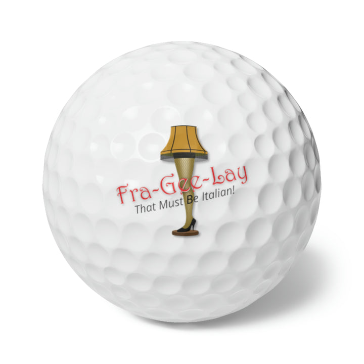 A Christmas Story "Fra-Gee-Lay" Golf Balls, 6pcs