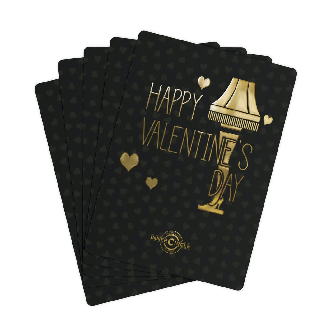 A Christmas Story "Happy Valentine's Day Leg Lamp" Poker Cards