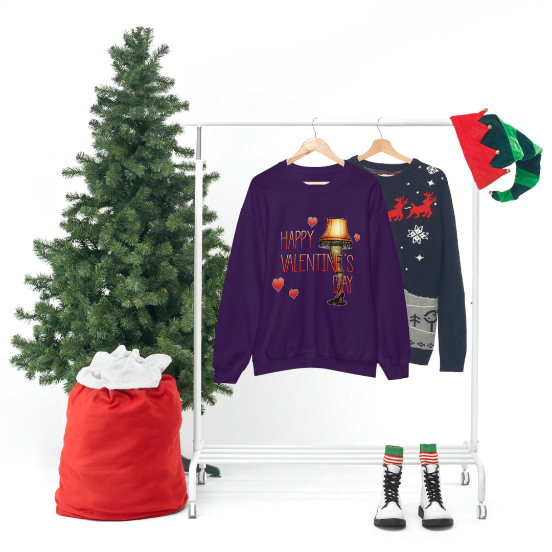 "FRA-GI-LE! It's The One and Only Valentine's Day Leg Lamp" A Christmas Story Unisex Heavy Blend™ Crewneck Sweatshirt