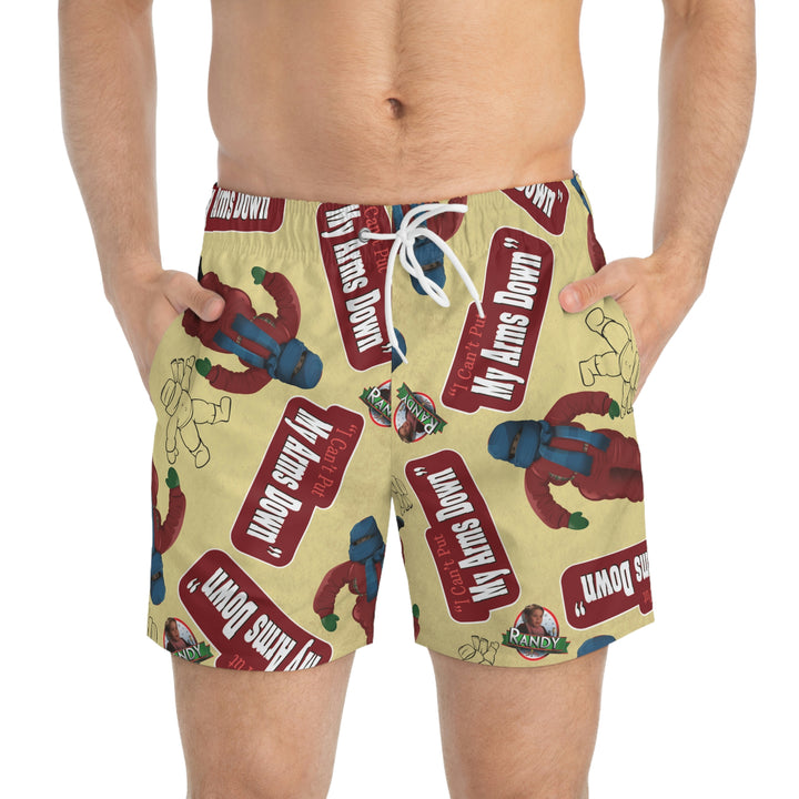 A Christmas Story "I Can't Put My Arms Down" Men's Swim Trunks