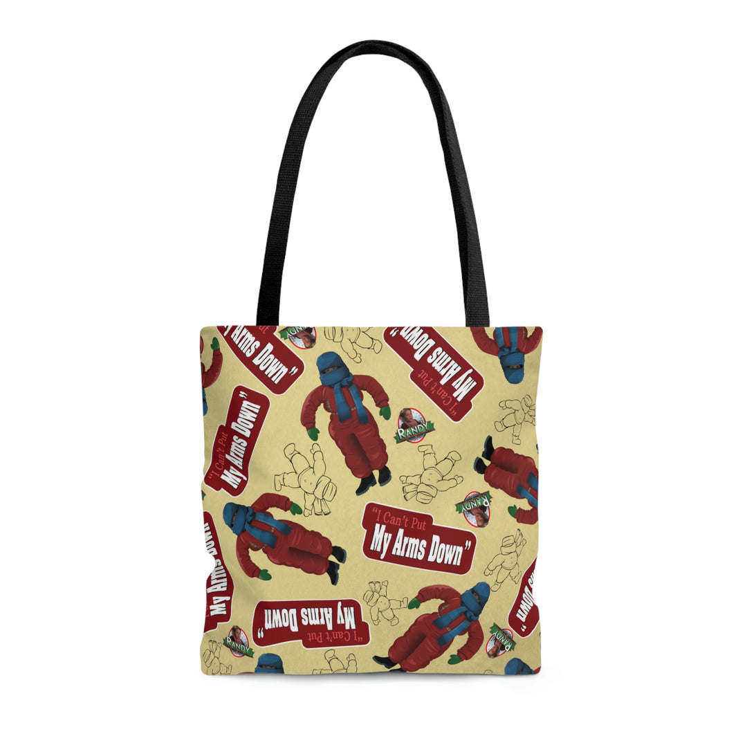 A Christmas Story "I Can't Put My Arms Down! Pattern" AOP Tote Bag