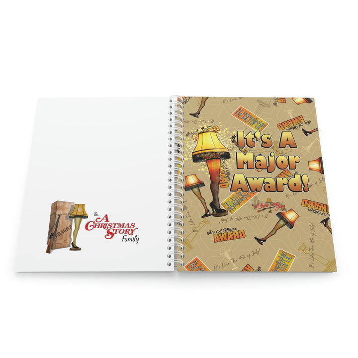 A Christmas Story "Beautiful Leg Lamp Collage" Spiral Notebook Custom Design