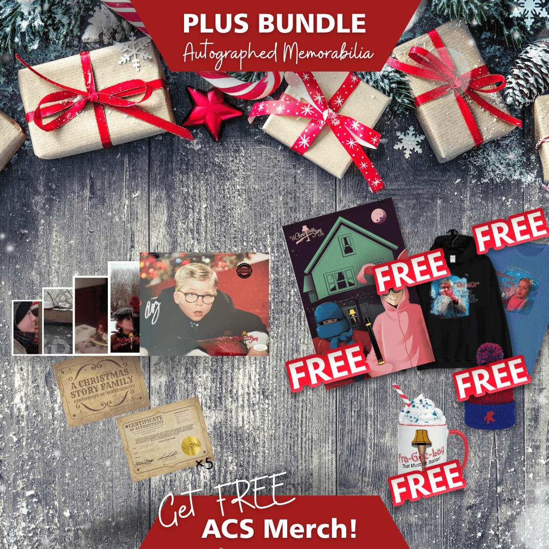 PLUS | A Christmas Story Autograph Memorabilia Bundle | Get Free ACS Merch