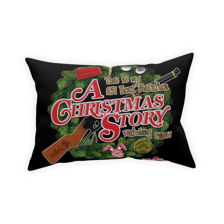 A Christmas Story "Marathon Watching" Broadcloth Pillow