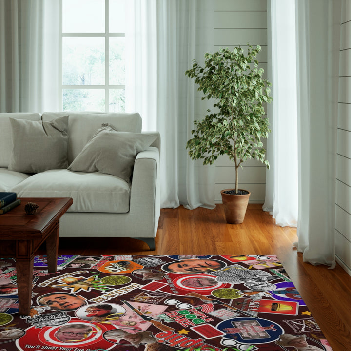 A Christmas Story "Surprise Collage" Silky-Soft Cozy Dornier Rug