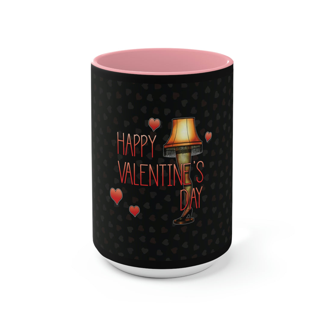 "A Christmas Story Valentine's Day Leg Lamp" Dual-Toned Ceramic Mug