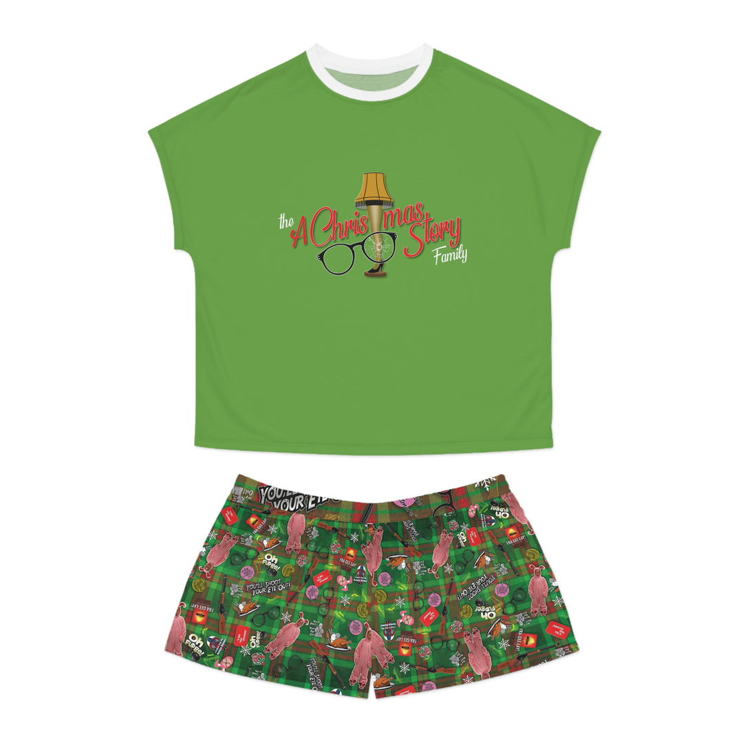 A Christmas Story "ACSF Logo" Women's Short Pajama Set (AOP)