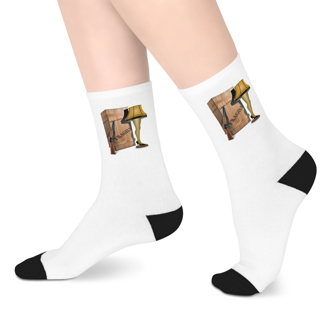 A Christmas Story Family Limited Edition Logo Mid-length Crew Socks, One Size
