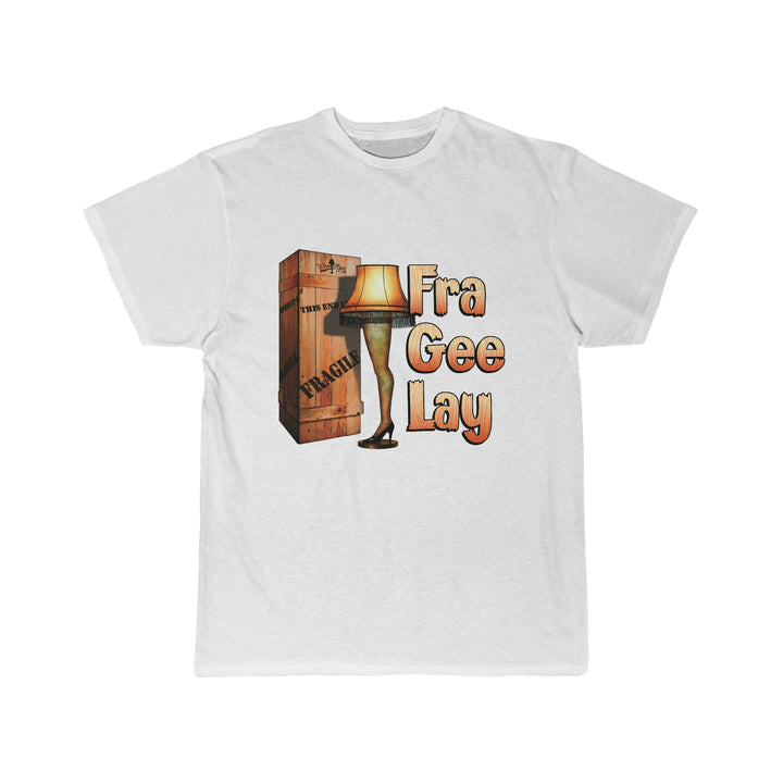 A Christmas Story "FRA-GEE-LAY Leg Lamp" Men's Short Sleeve Tee, Relaxed Fit