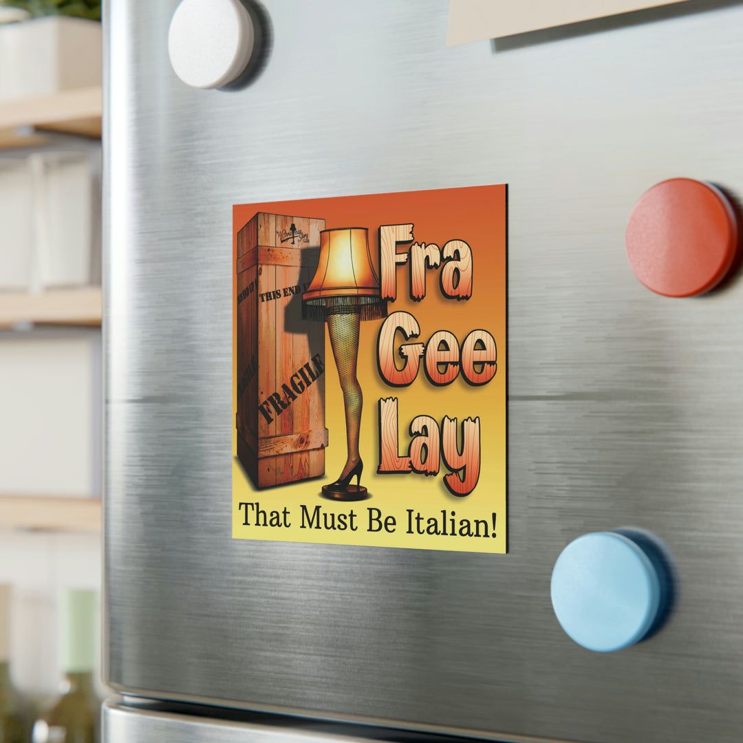 A Christmas Story "Fra-Gee-Lay Leg Lamp" Square Magnet