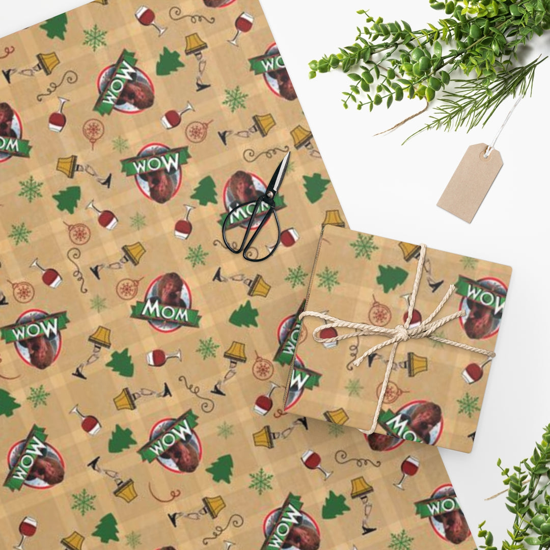A Christmas Story Mom is The Most Wonderful Special Occasion Gift Wrapping Paper, Two Sizes