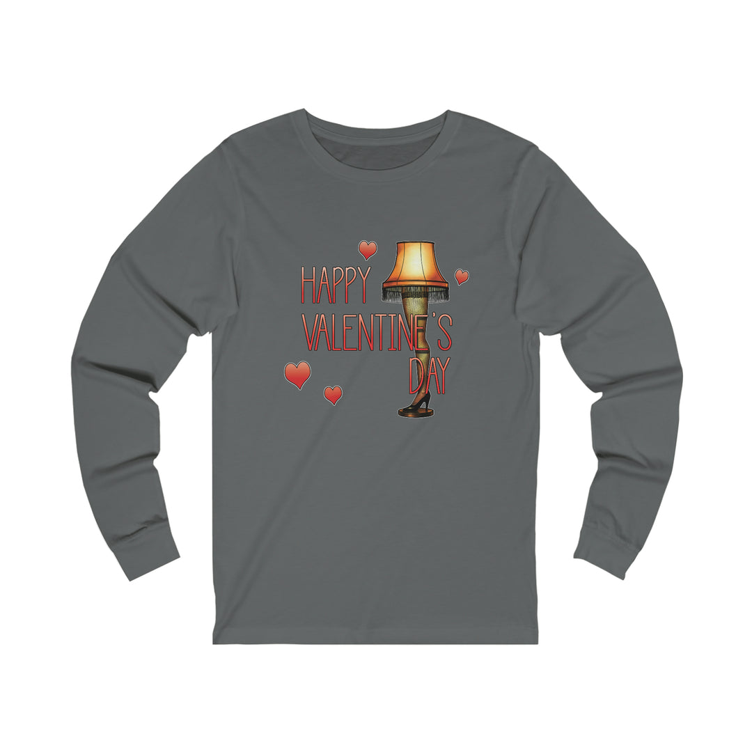 "A Christmas Story's 'Leg Lamp' for Valentine's Day" Unisex Jersey Long Sleeve Tee