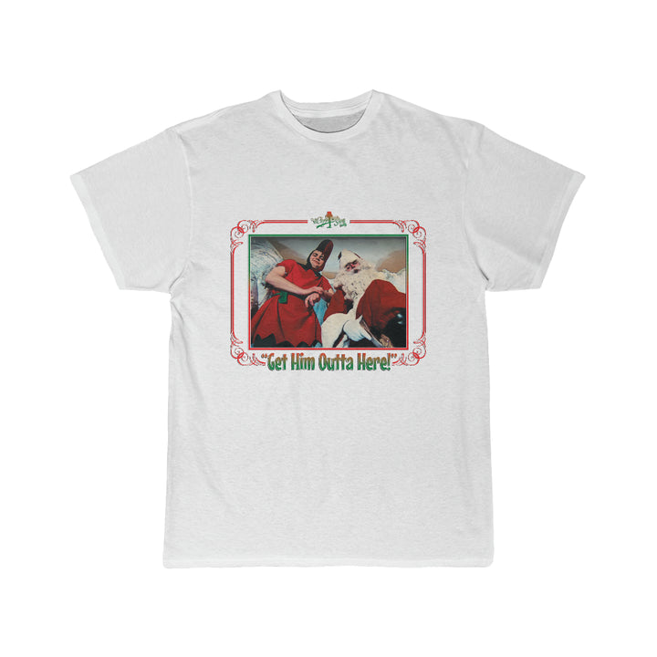 A Christmas Story "Get Him Outta Here" Men's Short Sleeve Tee, Relaxed Fit