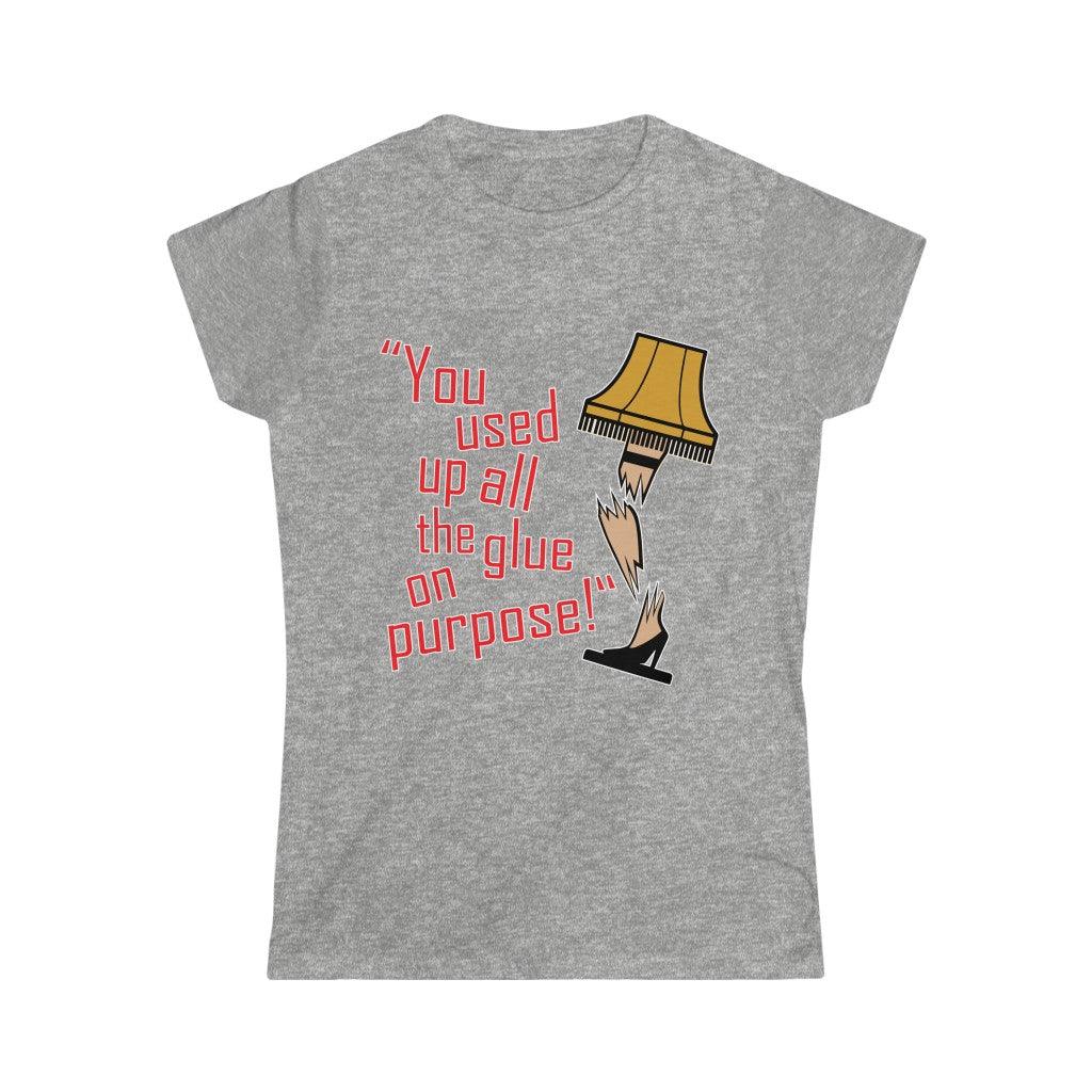 ACSF "You Used Up All The Glue" Women's Short Sleeve Tee