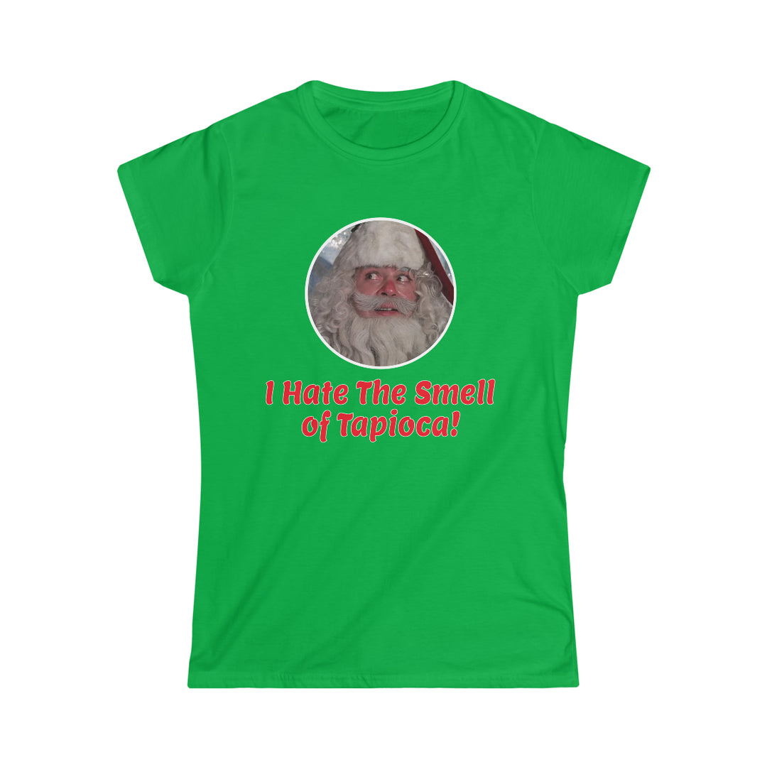A Christmas Story "I Hate The Smell Of Tapioca" Women's Short Sleeve Light Fabric Tee, Junior Fit