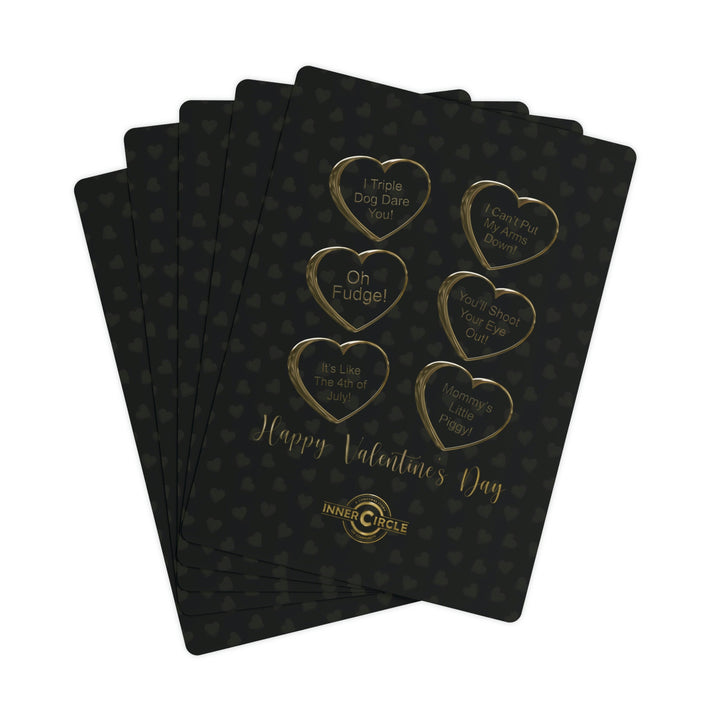 A Christmas Story "Inner Circle Valentine's Day Candy Hearts" Custom Poker Cards