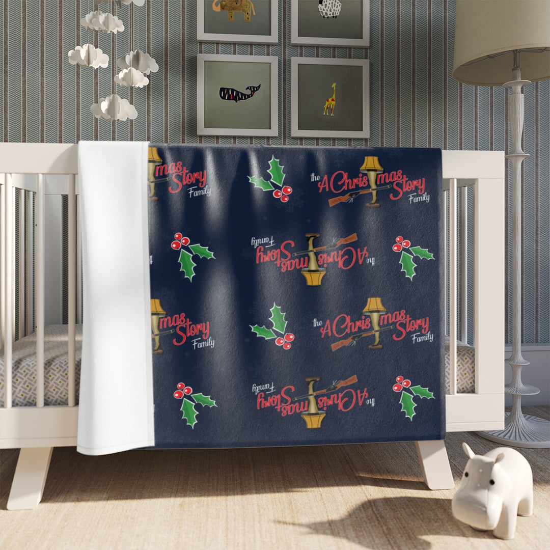 A Christmas Story "Family Is Everything Logo" 50" x 60" Holiday Throw Blanket