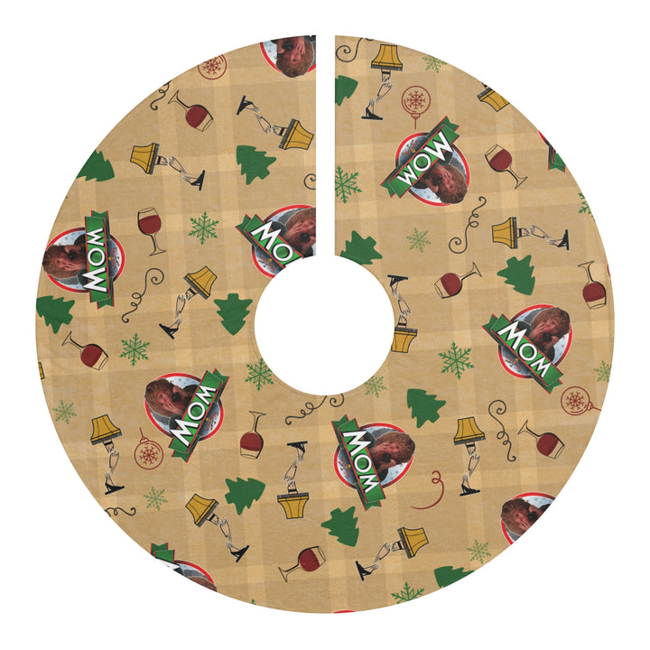 A Christmas Story "Ralphie's Mom" Christmas Tree Skirt  (Tree Skirts are made from soft and plush fleece material)